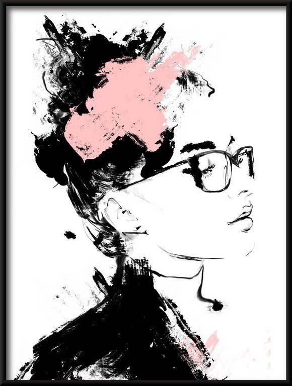Portret van een vrouw poster