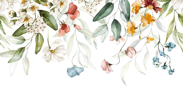 Fotobehang Hangende bloemen