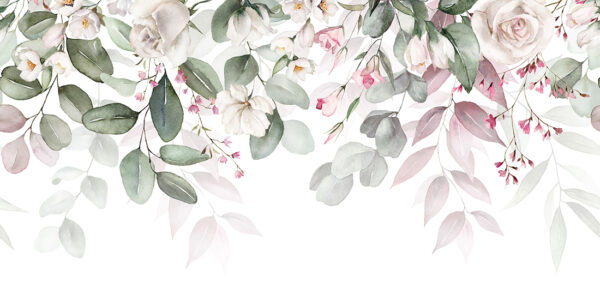 Fotobehang Romantische bloemen