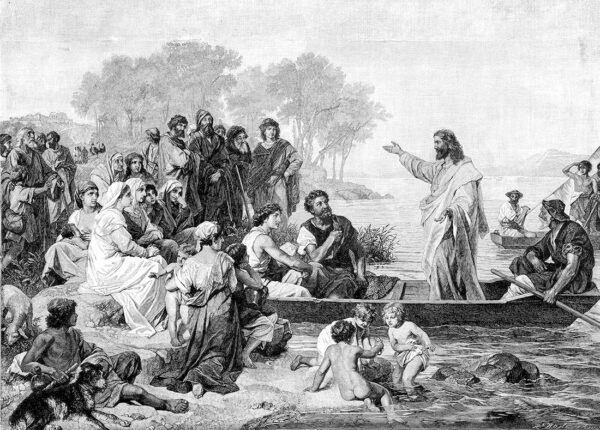 Fotobehang De leer van Jezus