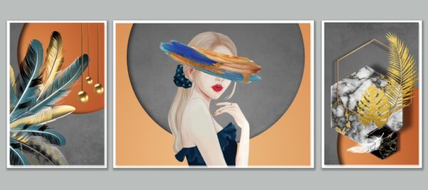 Fotobehang Geblinddoekt meisje