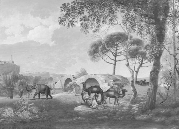 Fotobehang Caravan Rust