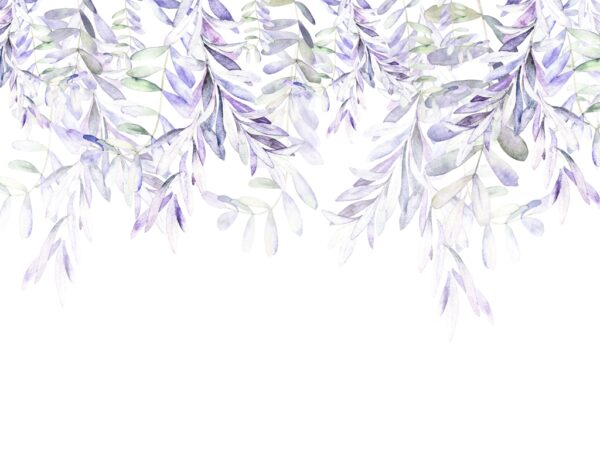 Fotobehang Paars Takken Plafond