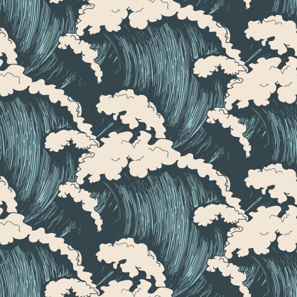 Fotobehang Ruwe golven