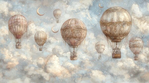 Fotobehang Hemel van ballondromen