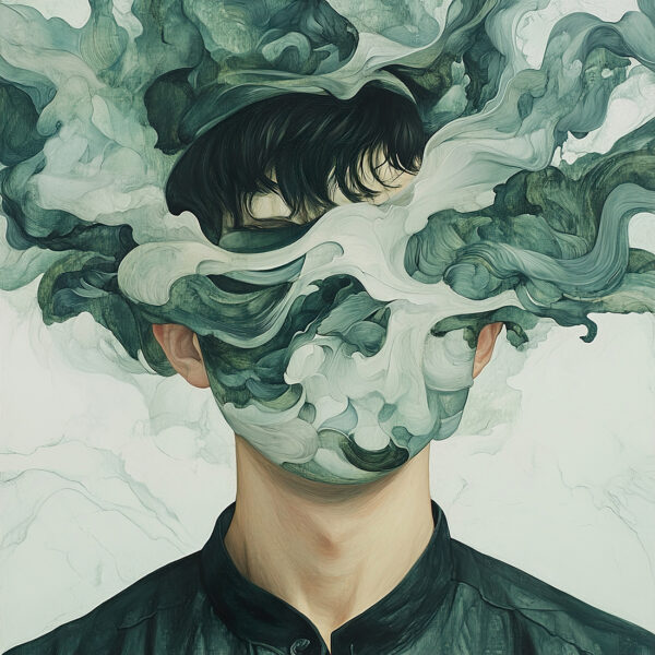 Fotobehang Verdwaald in zichzelf