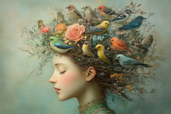 Fotobehang Vogelcirkel