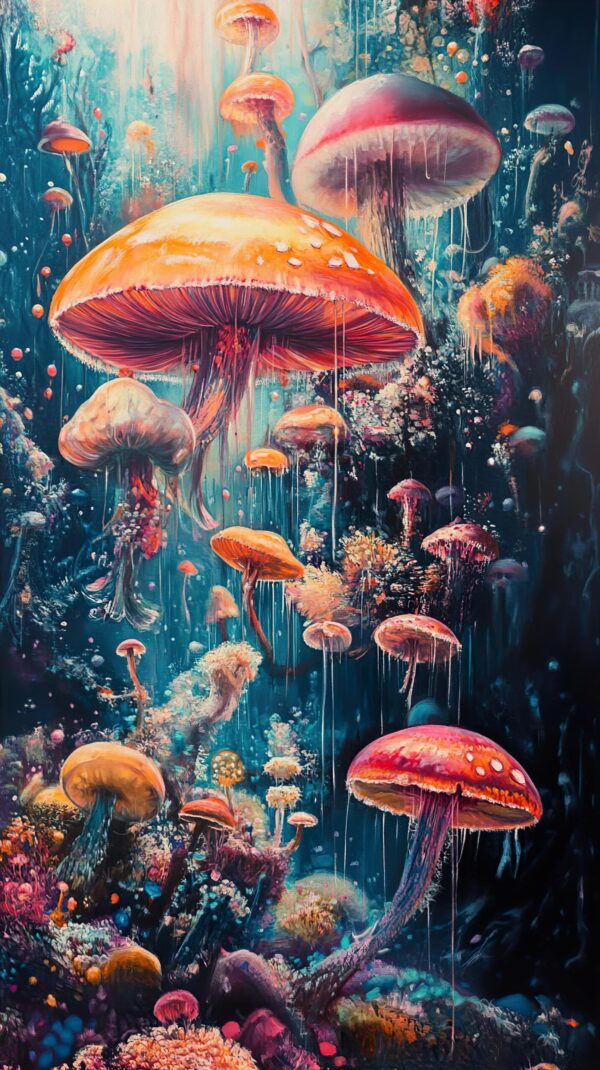 Fotobehang Paddenstoelgloed