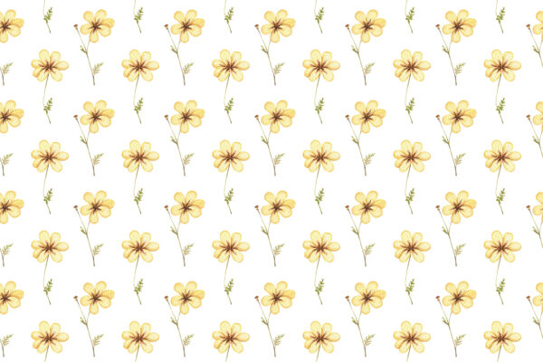 Fotobehang Gele bloemen