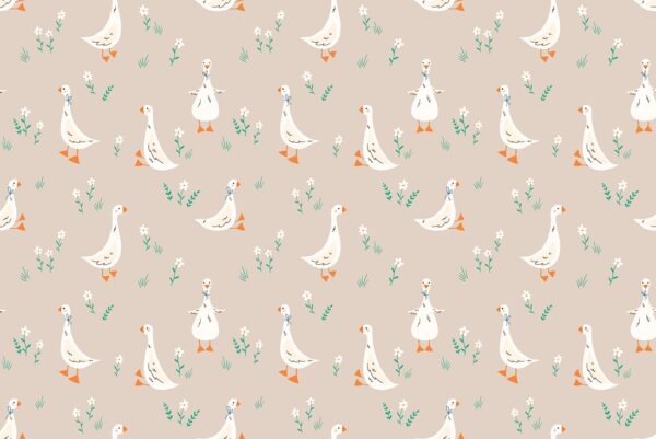 Fotobehang Wandelende ganzen