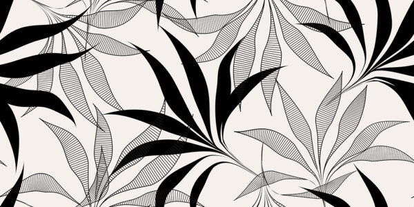 Fotobehang Bladrijk minimalisme