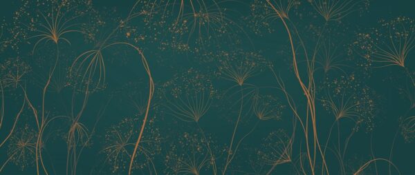 Fotobehang Kopra op een groene achtergrond