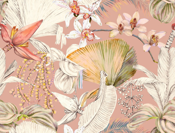 Fotobehang Natuurcollage