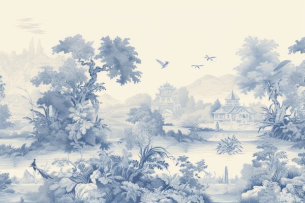 Fotobehang Blauwe oase van vrede