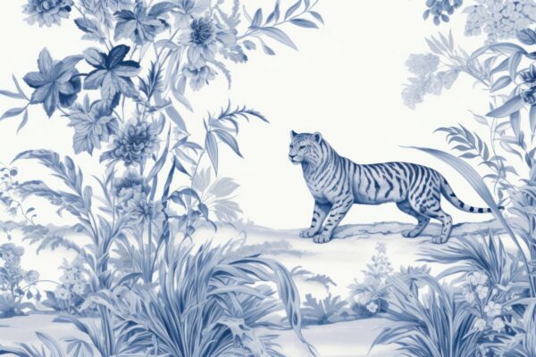 Fotobehang Blauwe Jungle