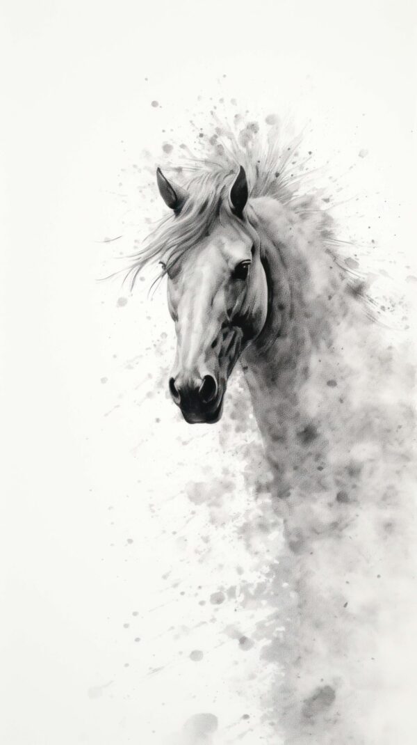 Fotobehang Schaduw van de galop