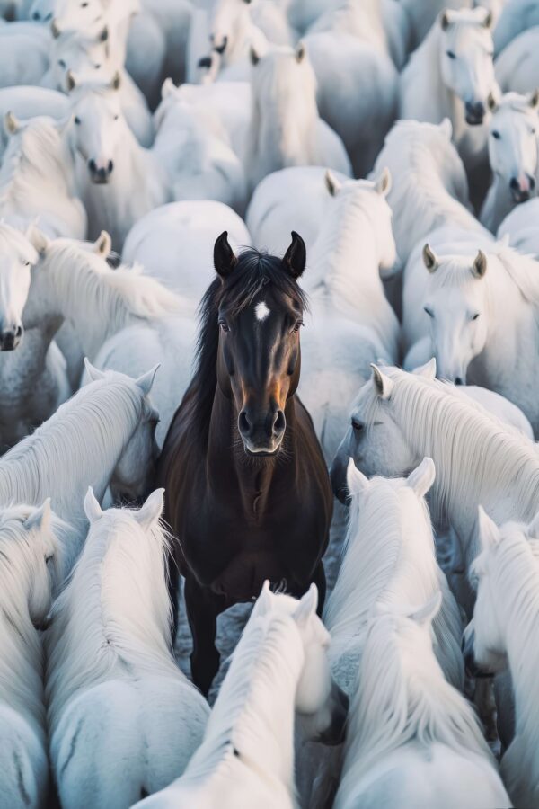Fotobehang Onder de blanken
