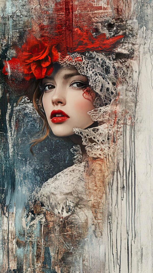 Fotobehang Rood Geheim