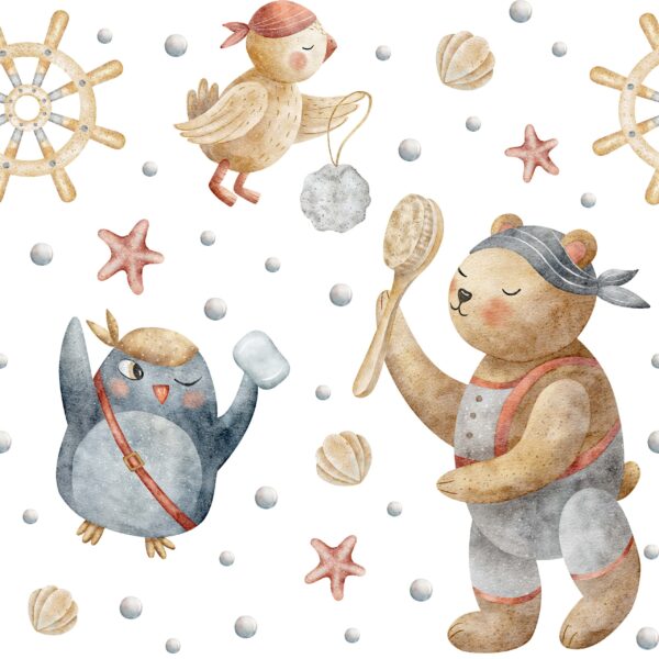 Fotobehang Bemanning van de Sea Pranksters