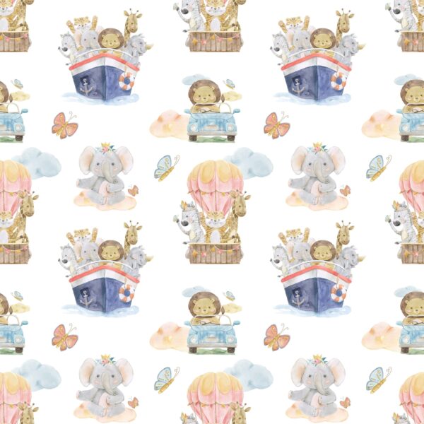 Fotobehang De reizen van kleine ontdekkingsreizigers