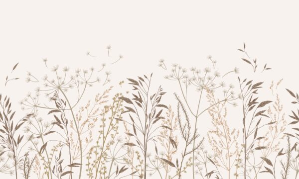 Fotobehang Delicate weidedromen