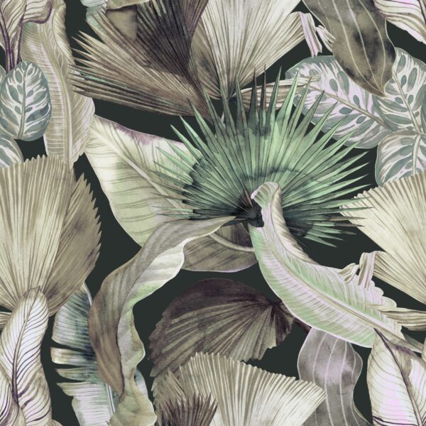 Fotobehang Mistige jungle