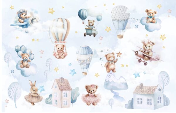 Fotobehang Teddy Bear's Starland