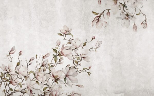 Fotobehang Magnolia-takken