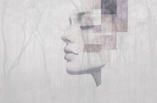 Fotobehang Mozaïek van gedachten