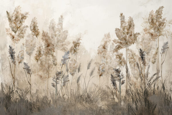 Fotobehang Pluimen in de wind