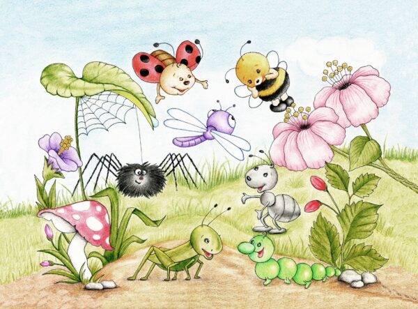 Fotobehang Sprookjesweide