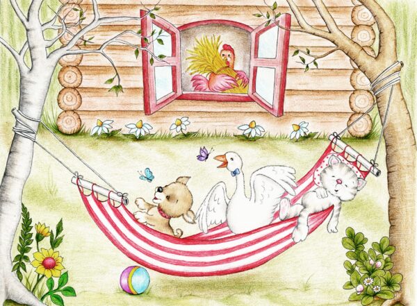 Fotobehang Swing Pack