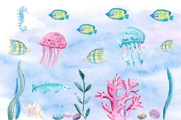 Fotobehang Onderwatersymfonie