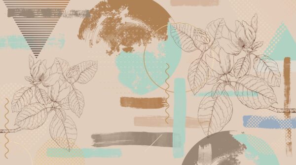 Fotobehang Abstractie van de natuur