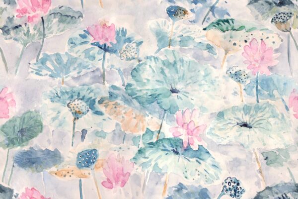 Fotobehang Fluistering van de Lotus