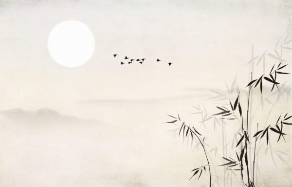 Fotobehang Bamboe Vrede