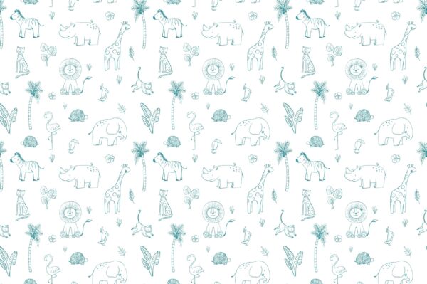 Fotobehang Jungle in het touw