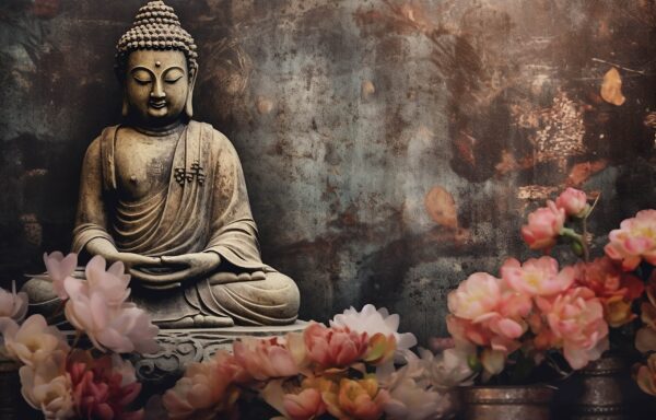 Fotobehang Bloesemmeditatie