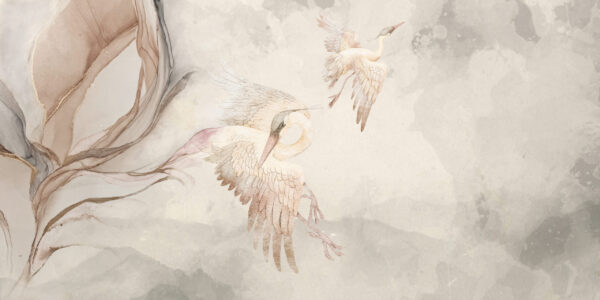 Fotobehang Romantische vogels