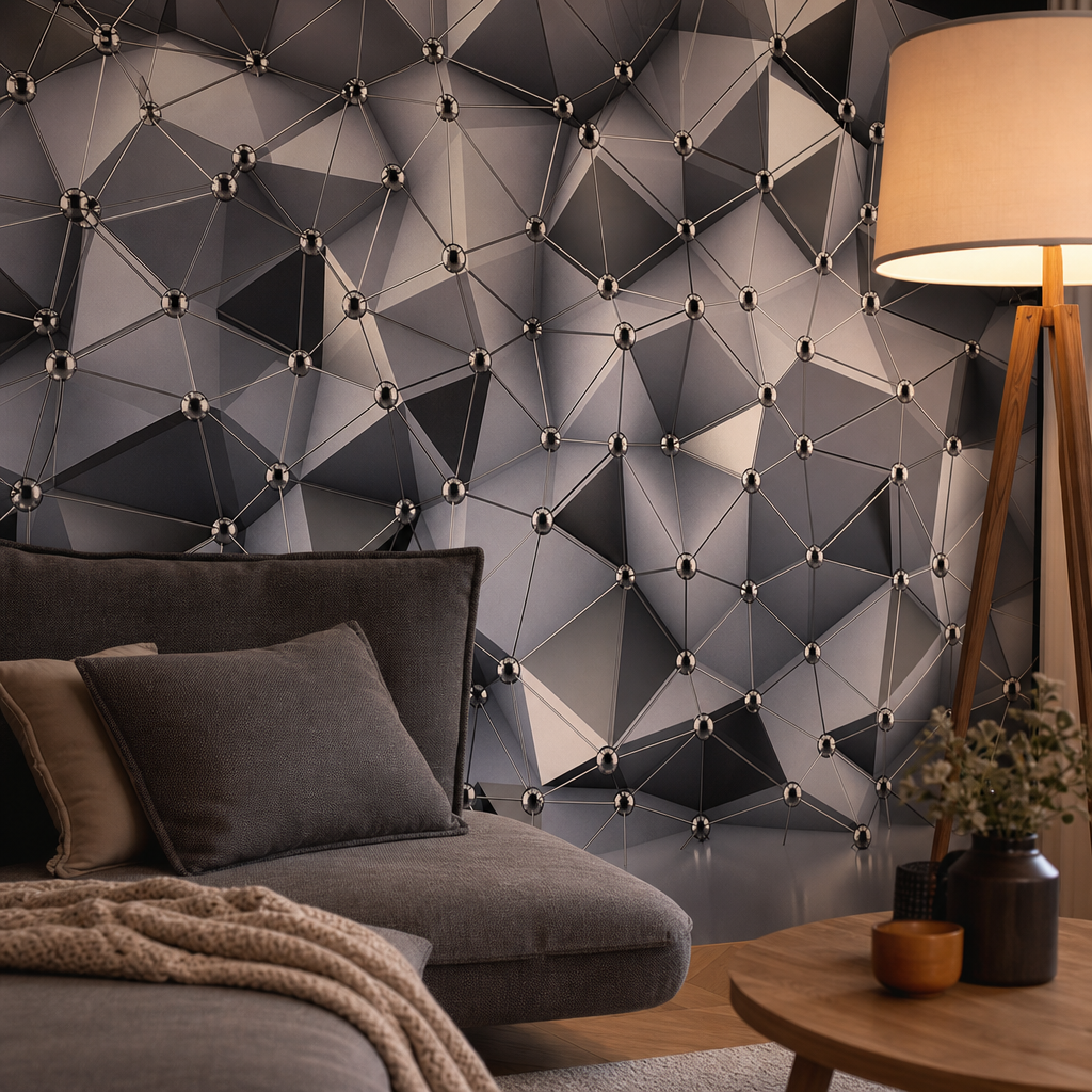 Fotobehang 3D Crystal - Afbeelding 2