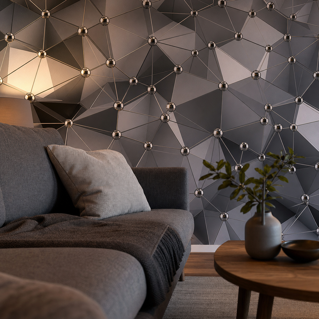 Fotobehang 3D Crystal - Afbeelding 3