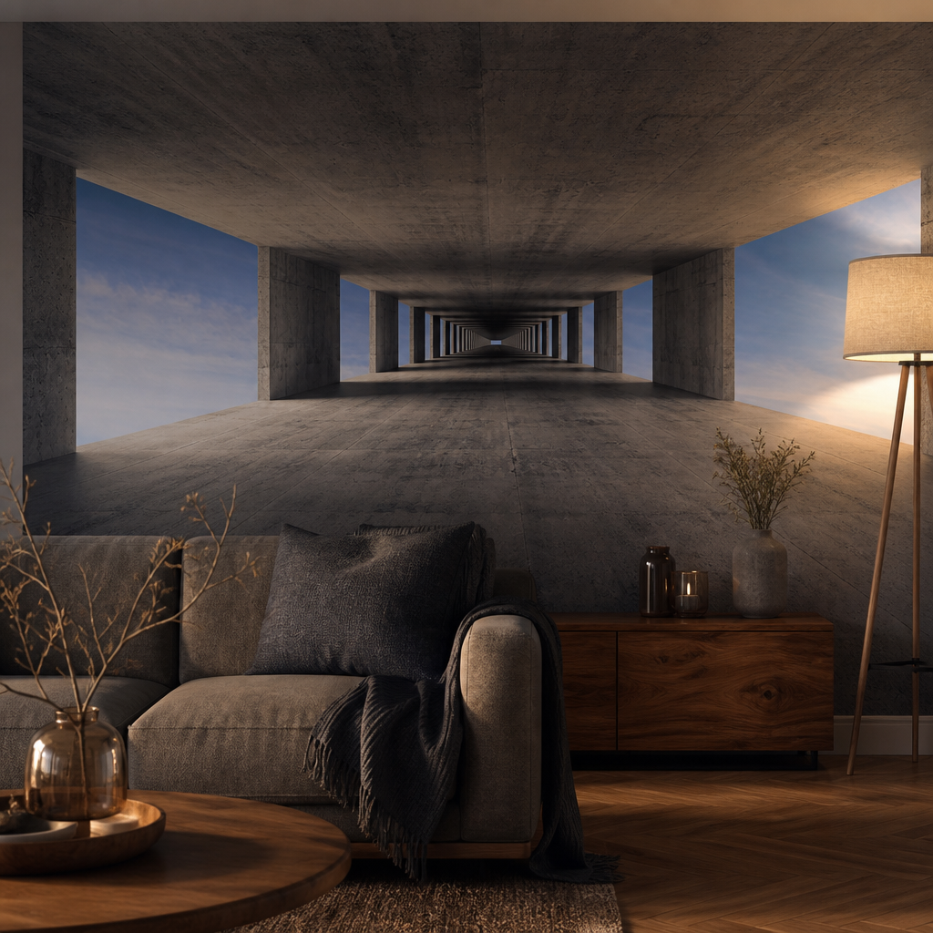 Fotobehang 3D gebouw - Afbeelding 2