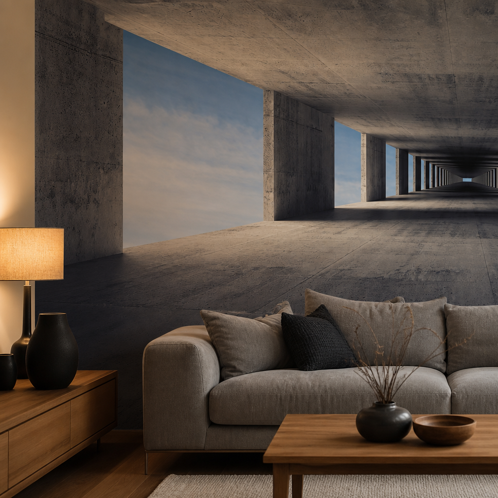 Fotobehang 3D gebouw - Afbeelding 3