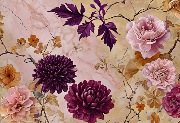 Fotobehang Rose Fresco