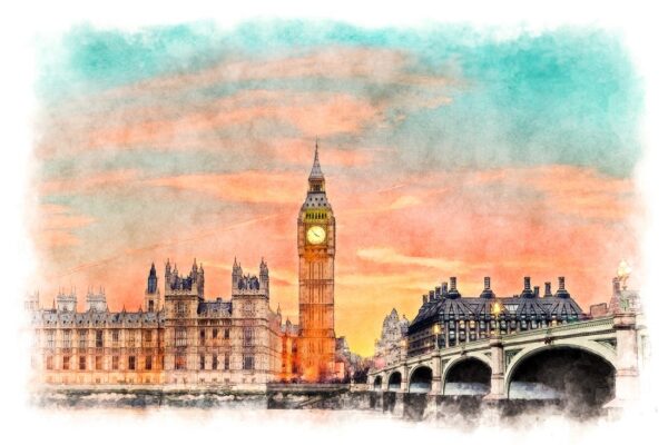 Fotobehang Londen panorama