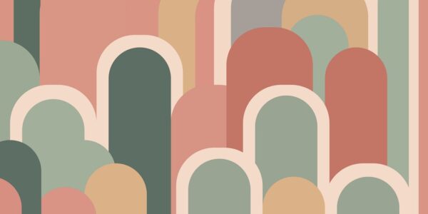 Fotobehang Pastelgeometrie