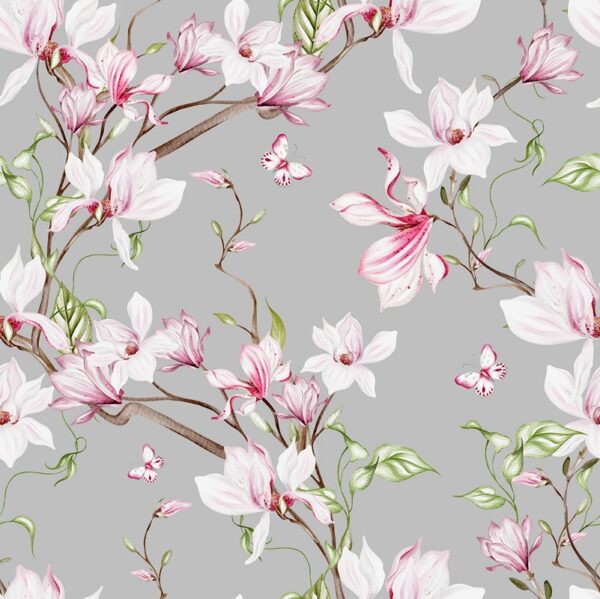 Fotobehang Romantische magnolia's