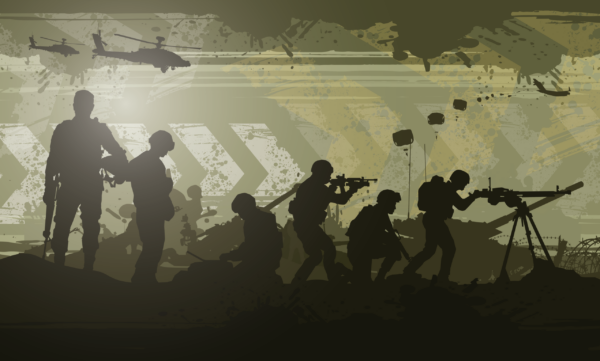 Fotobehang Militaire horizon