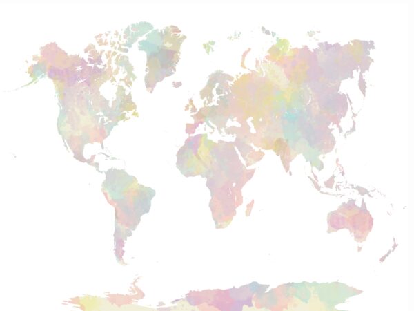 Fotobehang Pasteltinten van de wereld