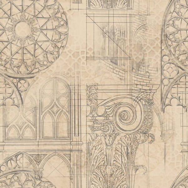 Fotobehang Architectonische harmonie